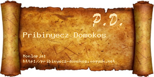 Pribinyecz Domokos névjegykártya